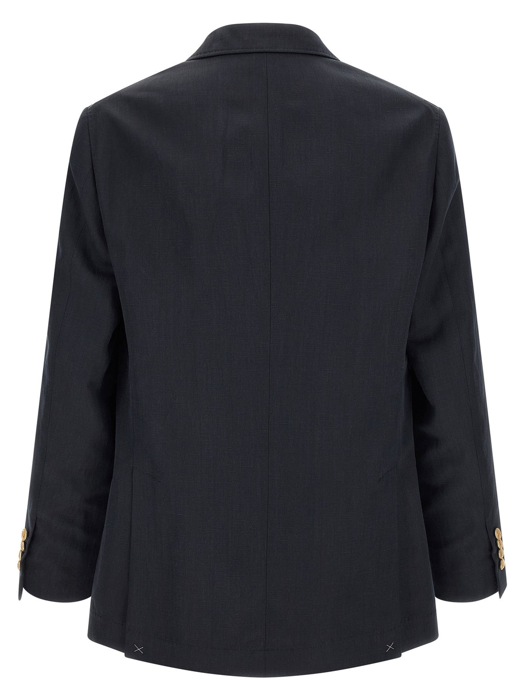 Brunello Cucinelli Blue Silk Blazer
