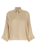 Brunello Cucinelli Beige Silk Blouse