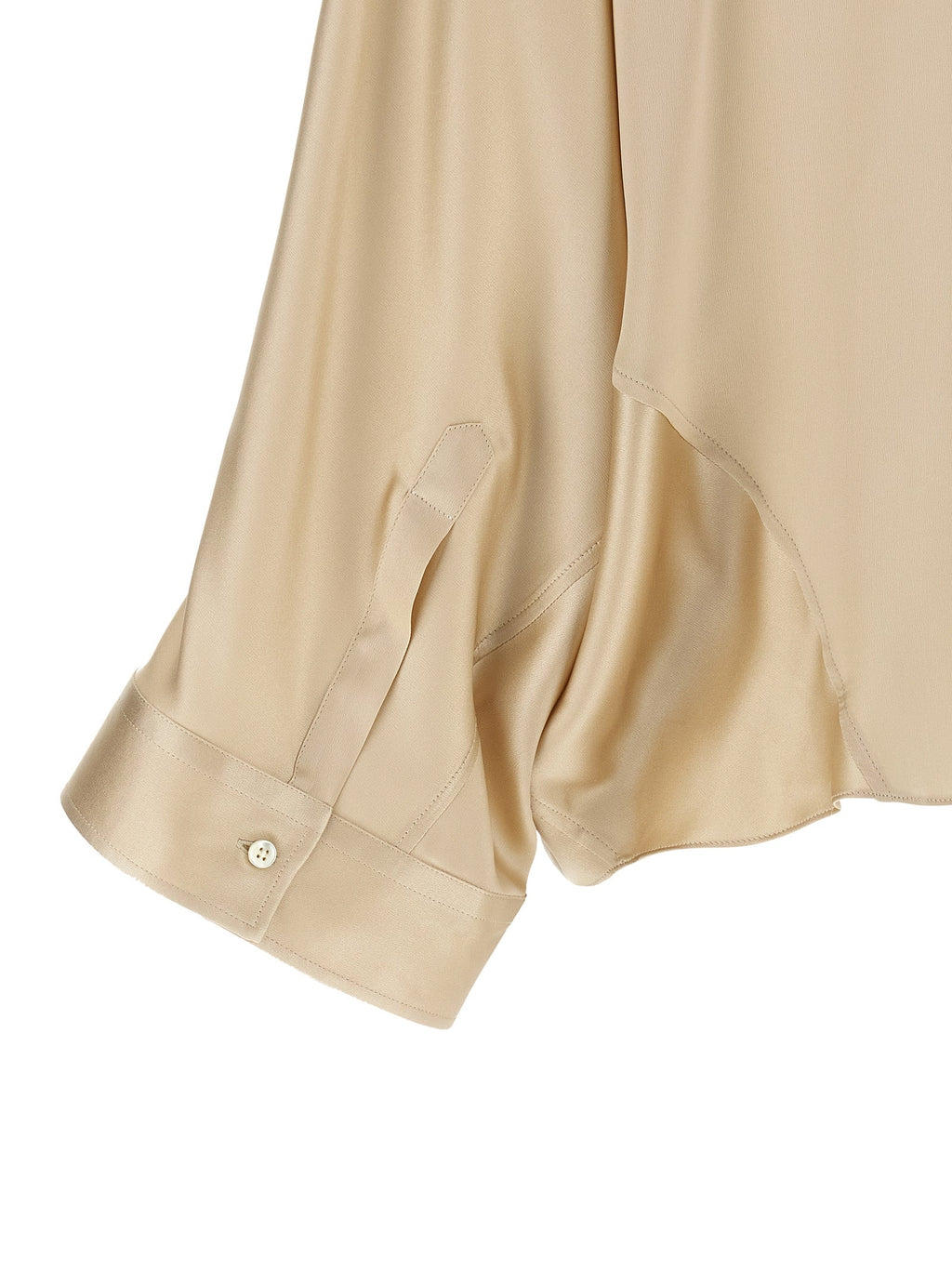 Brunello Cucinelli Beige Silk Blouse