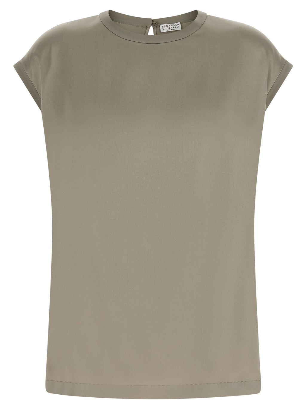 Brunello Cucinelli Bicolor Silk Blouse