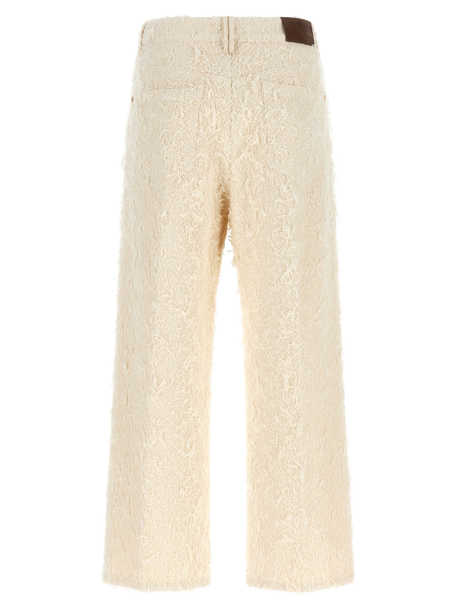 Brunello Cucinelli Beige Cotton Casual Pants Brunello Cucinelli
