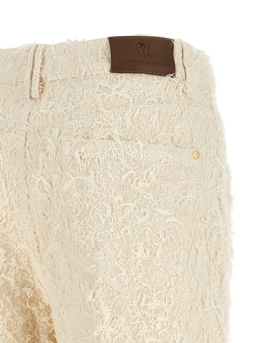 Brunello Cucinelli Beige Cotton Casual Pants