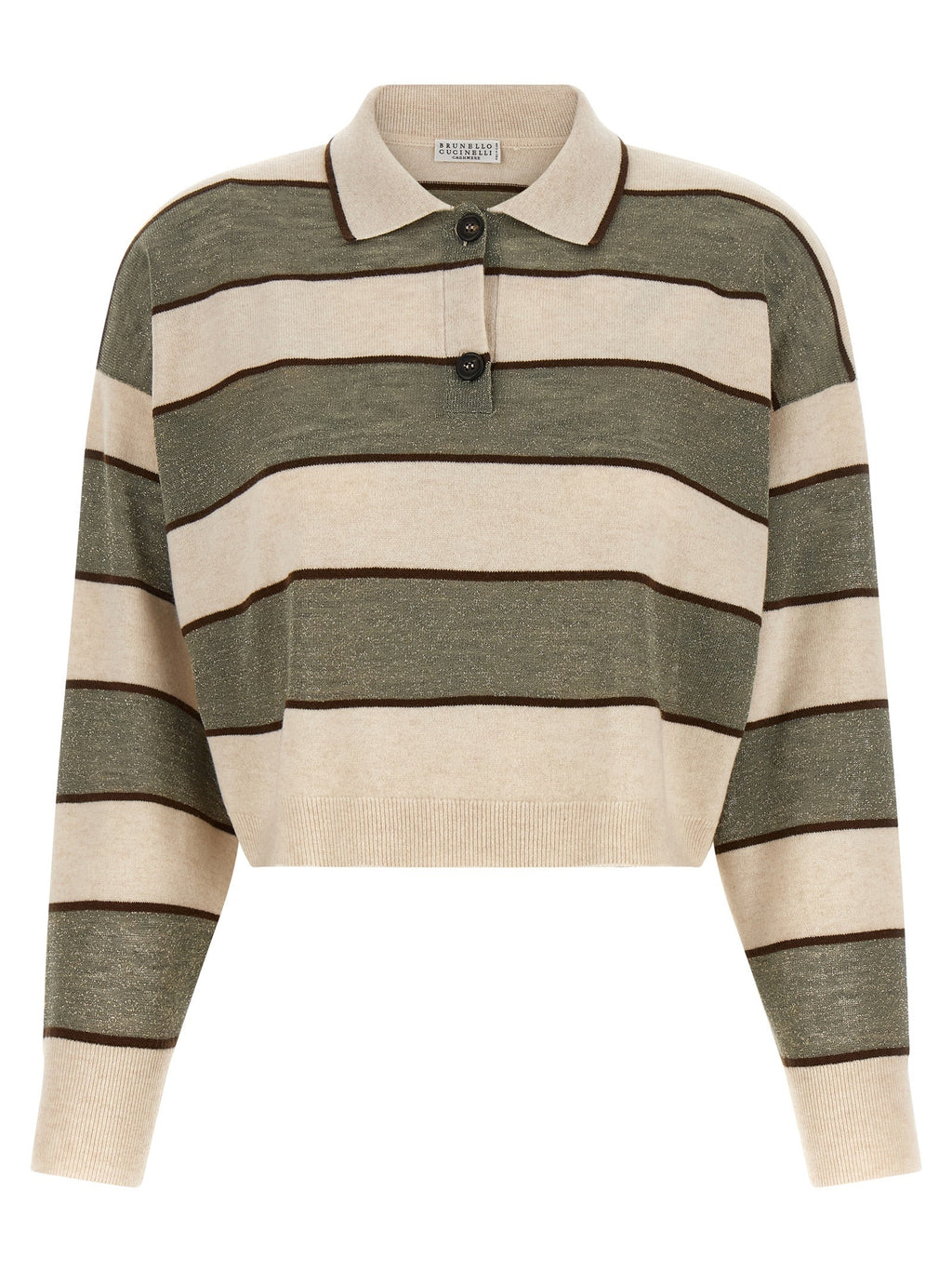 Brunello Cucinelli Multicolor Virgin Wool Polo Shirt