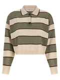 Brunello Cucinelli Multicolor Virgin Wool Polo Shirt