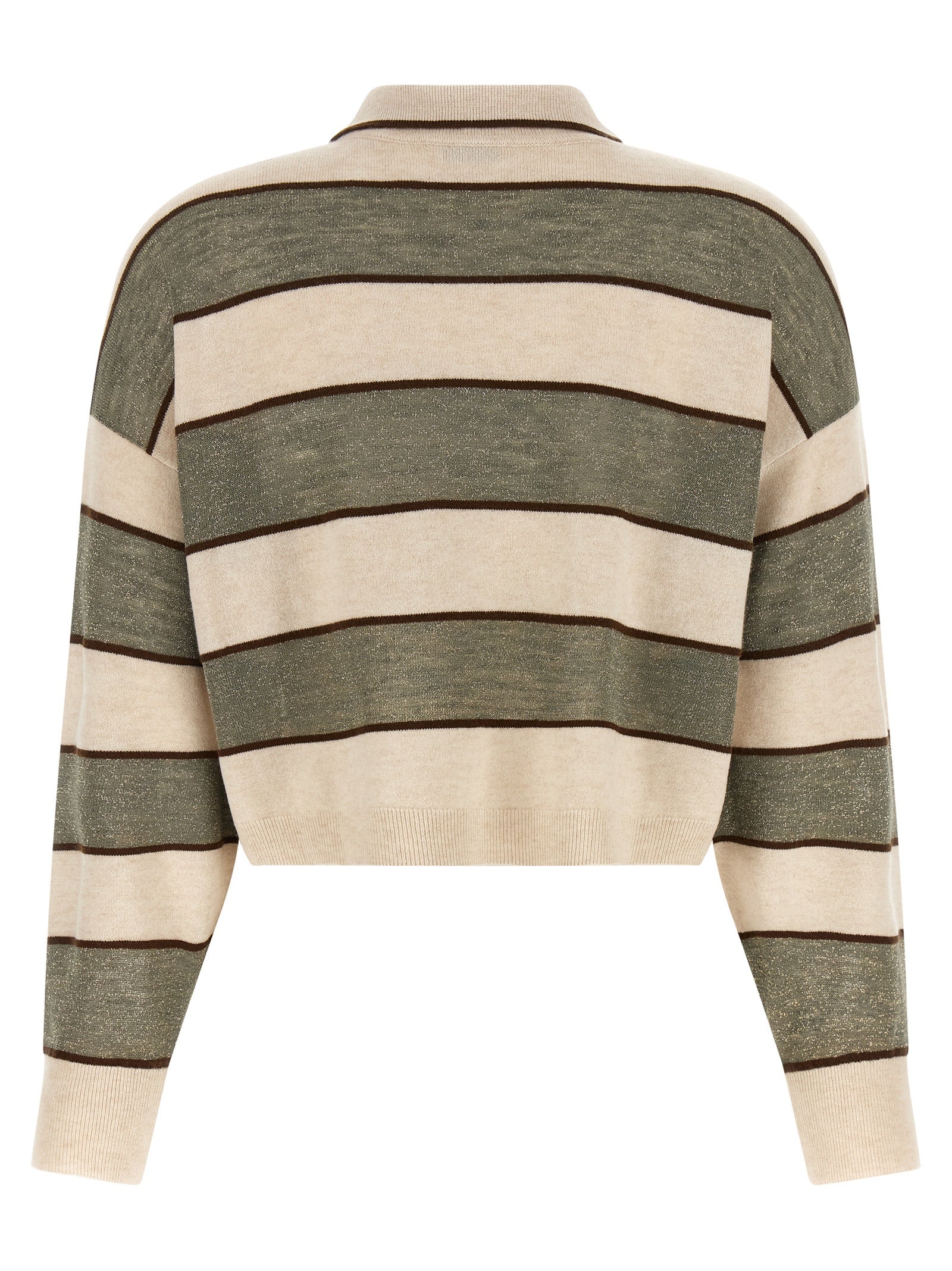 Brunello Cucinelli Multicolor Virgin Wool Polo Shirt