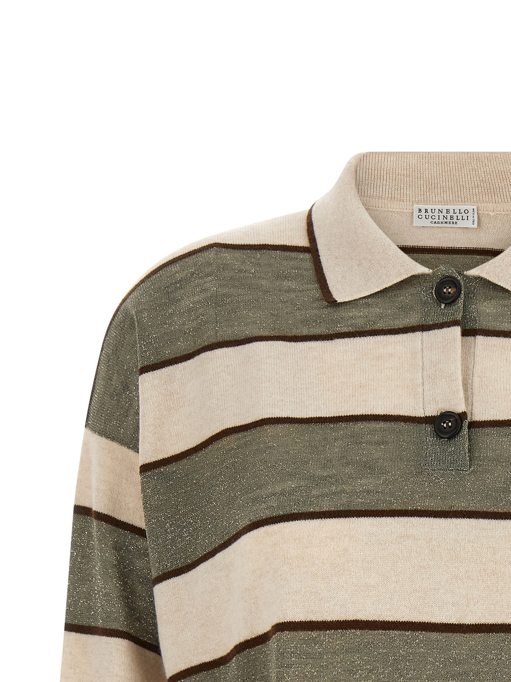 Brunello Cucinelli Multicolor Virgin Wool Polo Shirt