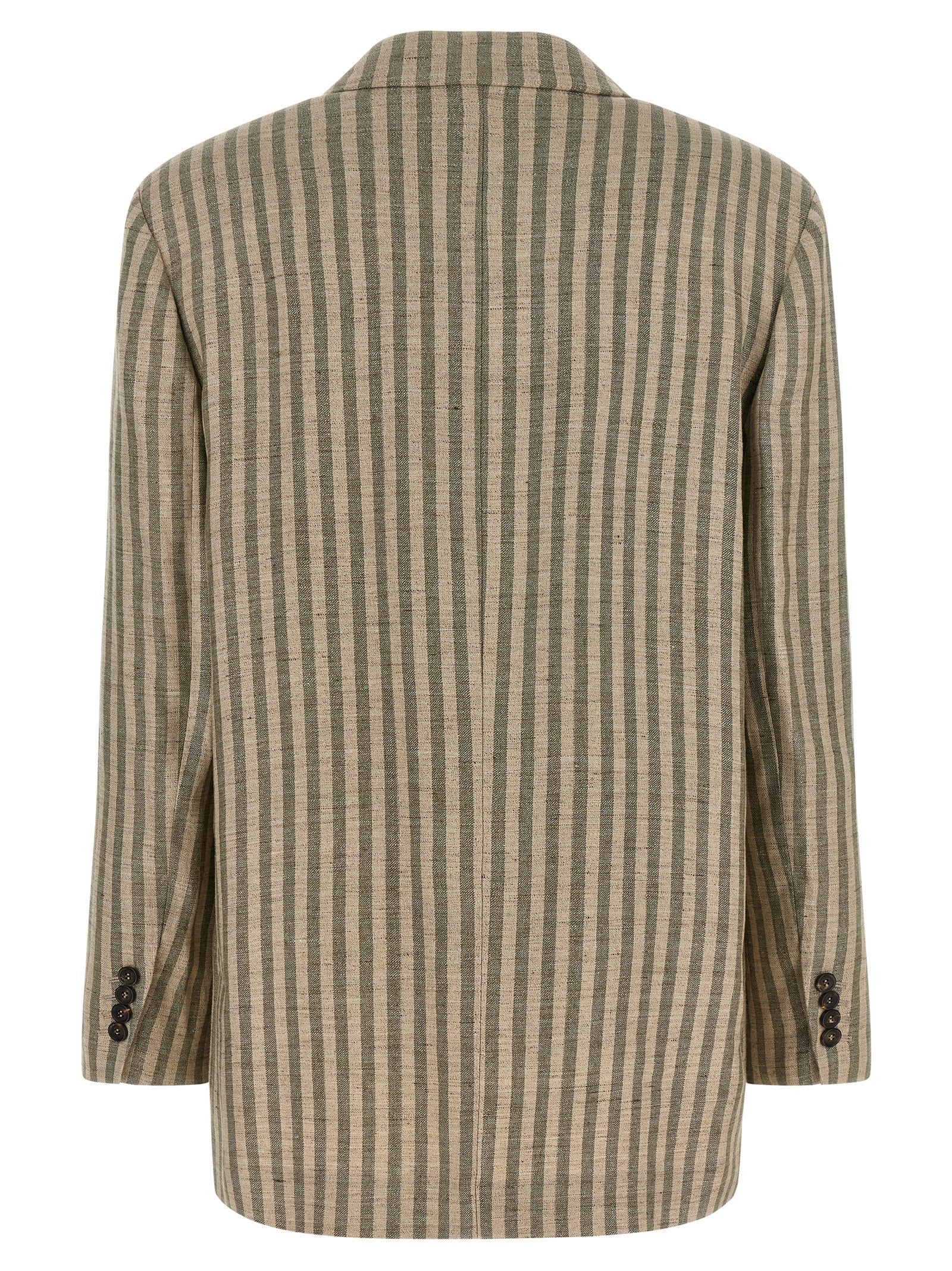 Brunello Cucinelli Bicolor Linen Blazer Brunello Cucinelli