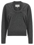 Maison Margiela Gray Virgin Wool Cardigan