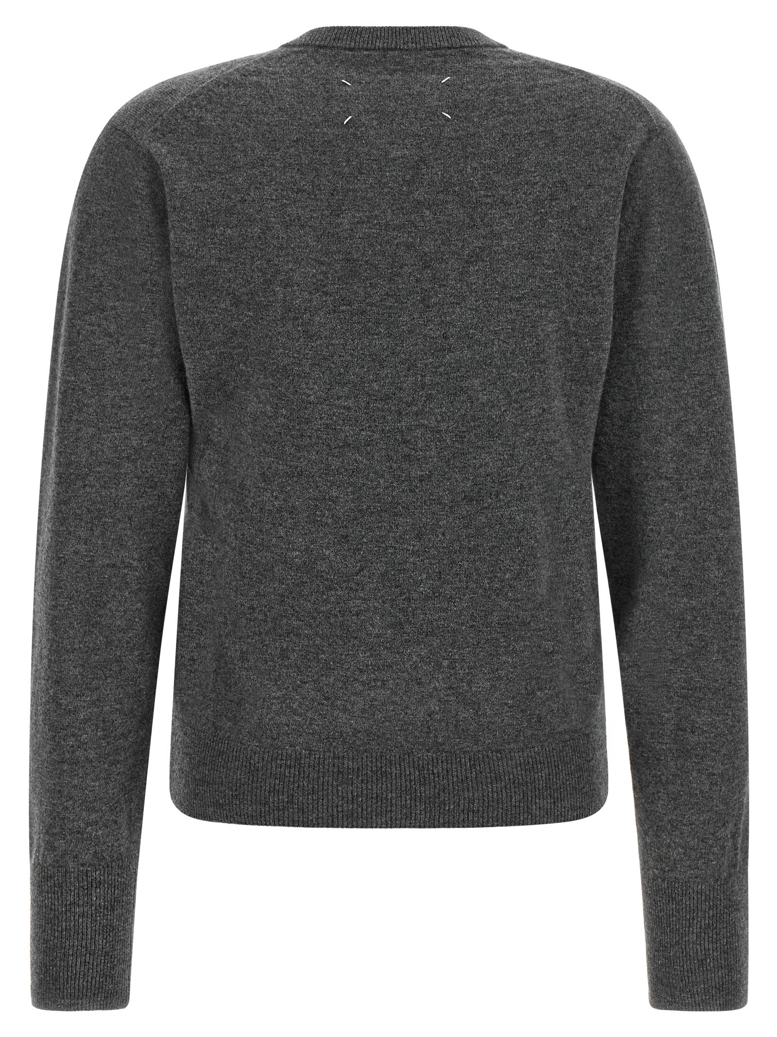 Maison Margiela Gray Virgin Wool Cardigan