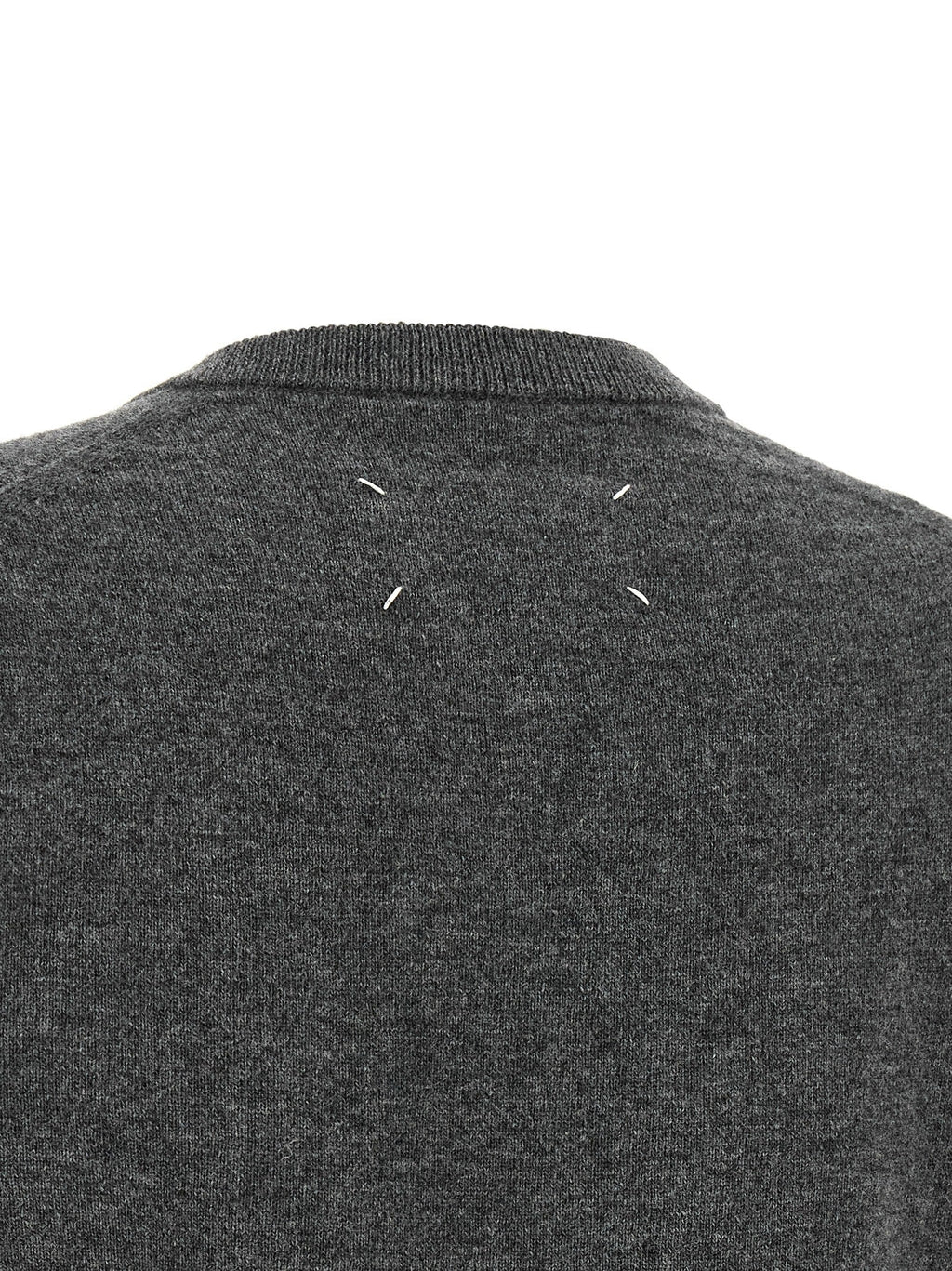 Maison Margiela Gray Virgin Wool Cardigan