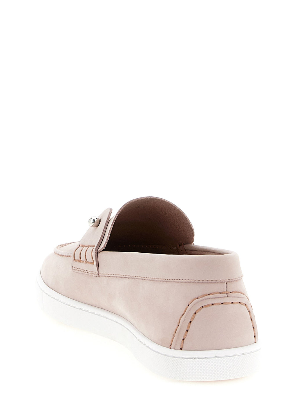 Christian Louboutin Multicolor Calfskin Slip-On Loafers