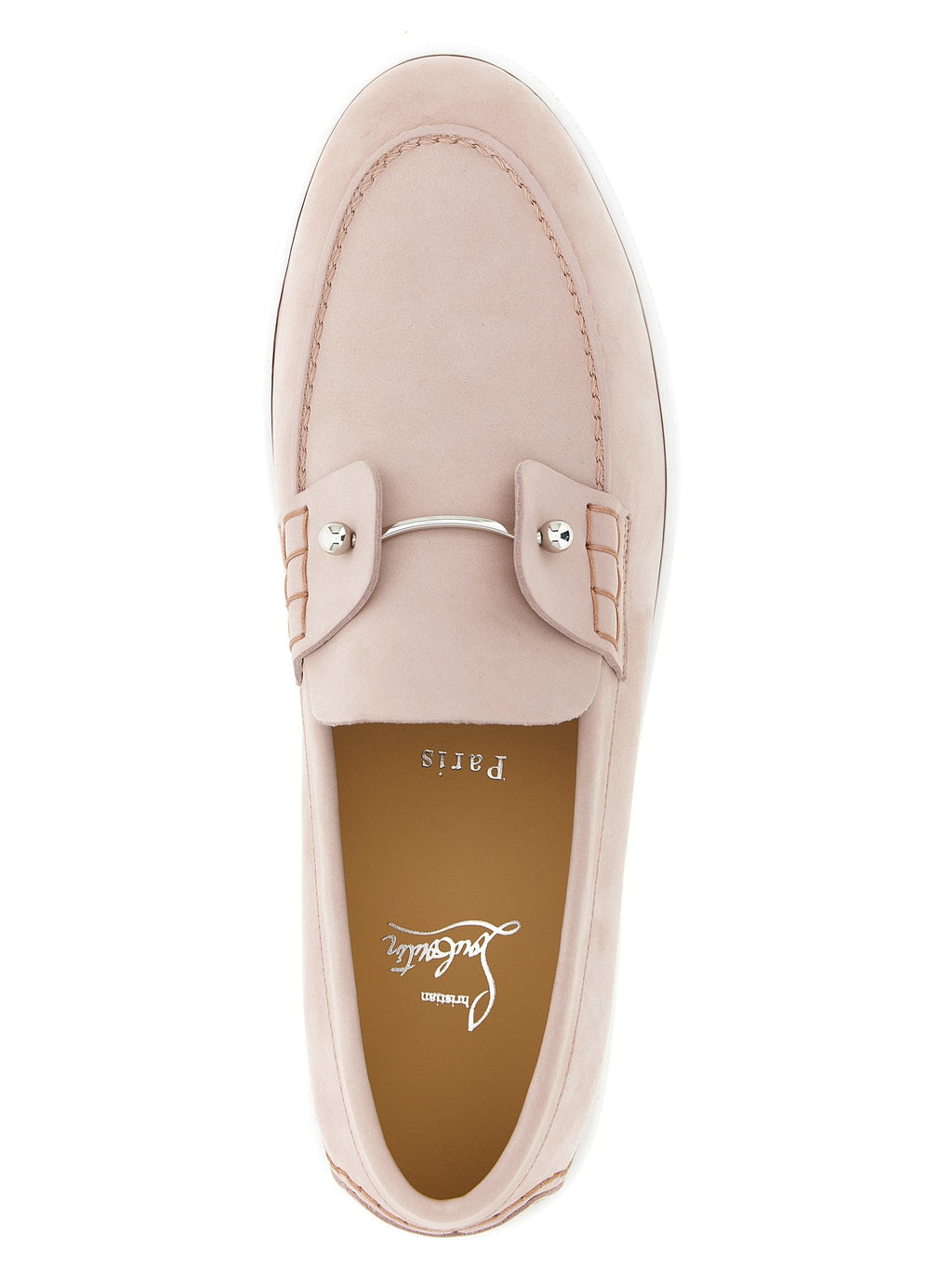 Christian Louboutin Multicolor Calfskin Slip-On Loafers