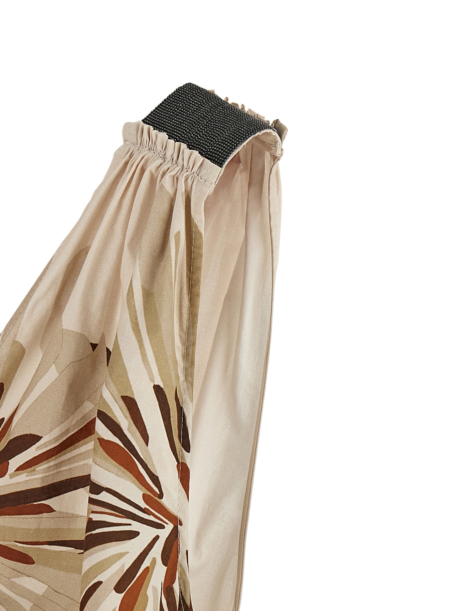Brunello Cucinelli Beige Cotton Midi Dress Brunello Cucinelli