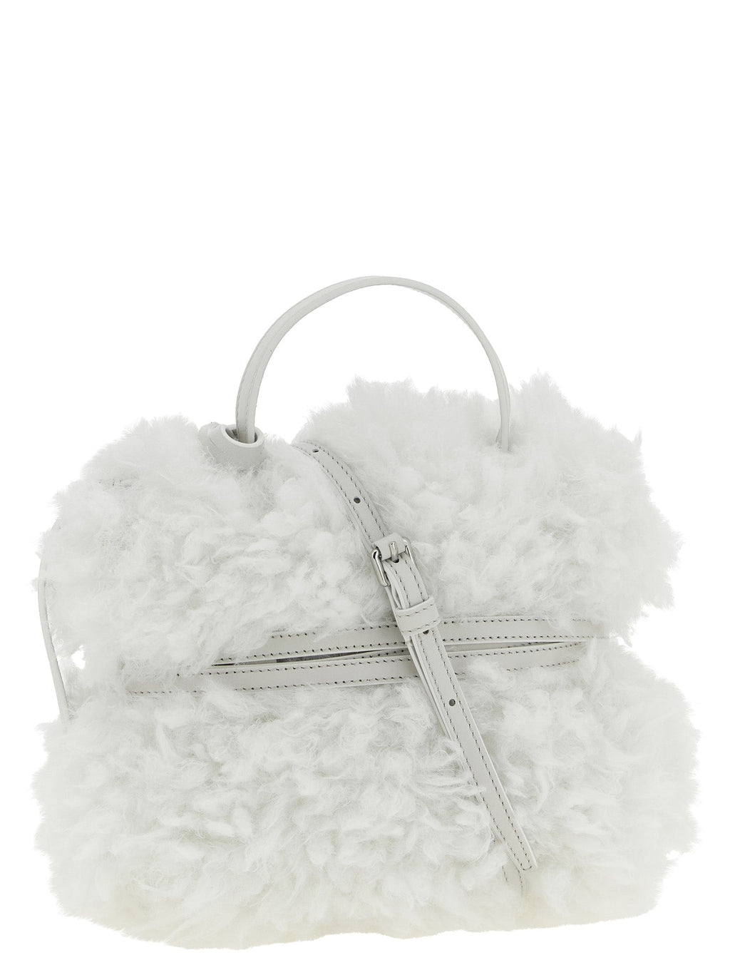 Moschino White Leather Handbag Moschino