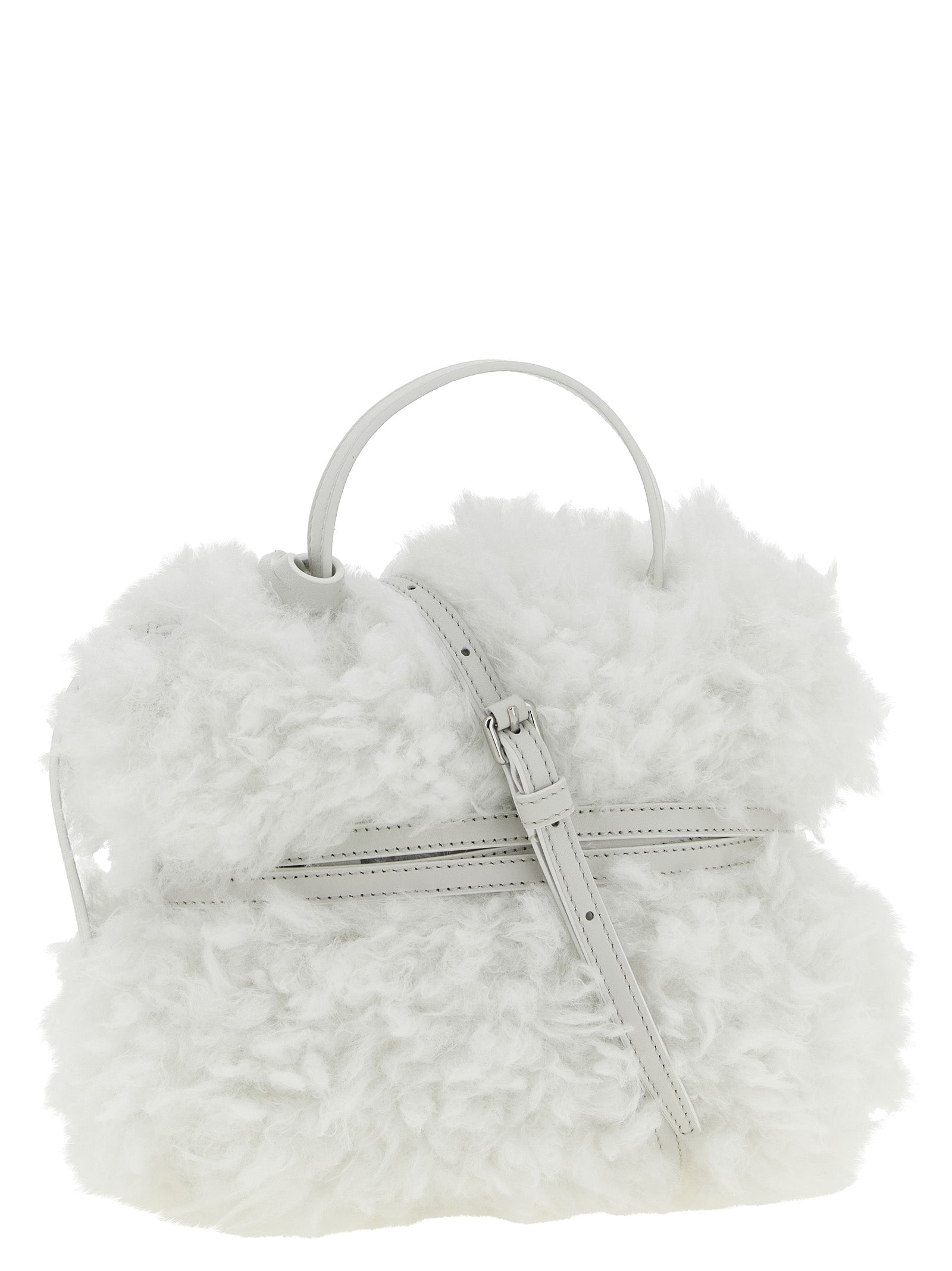 Moschino White Leather Handbag Moschino
