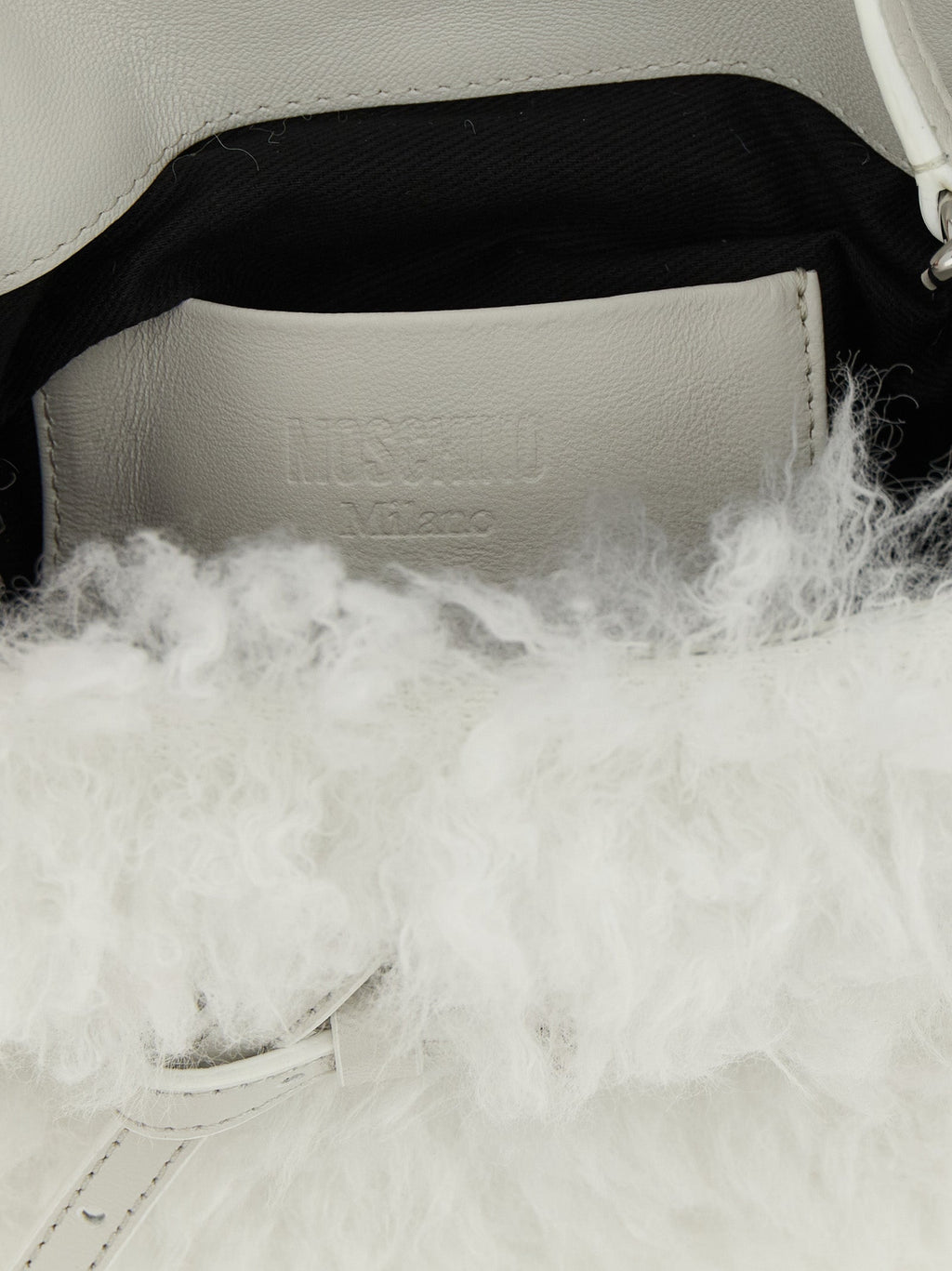 Moschino White Leather Handbag Moschino
