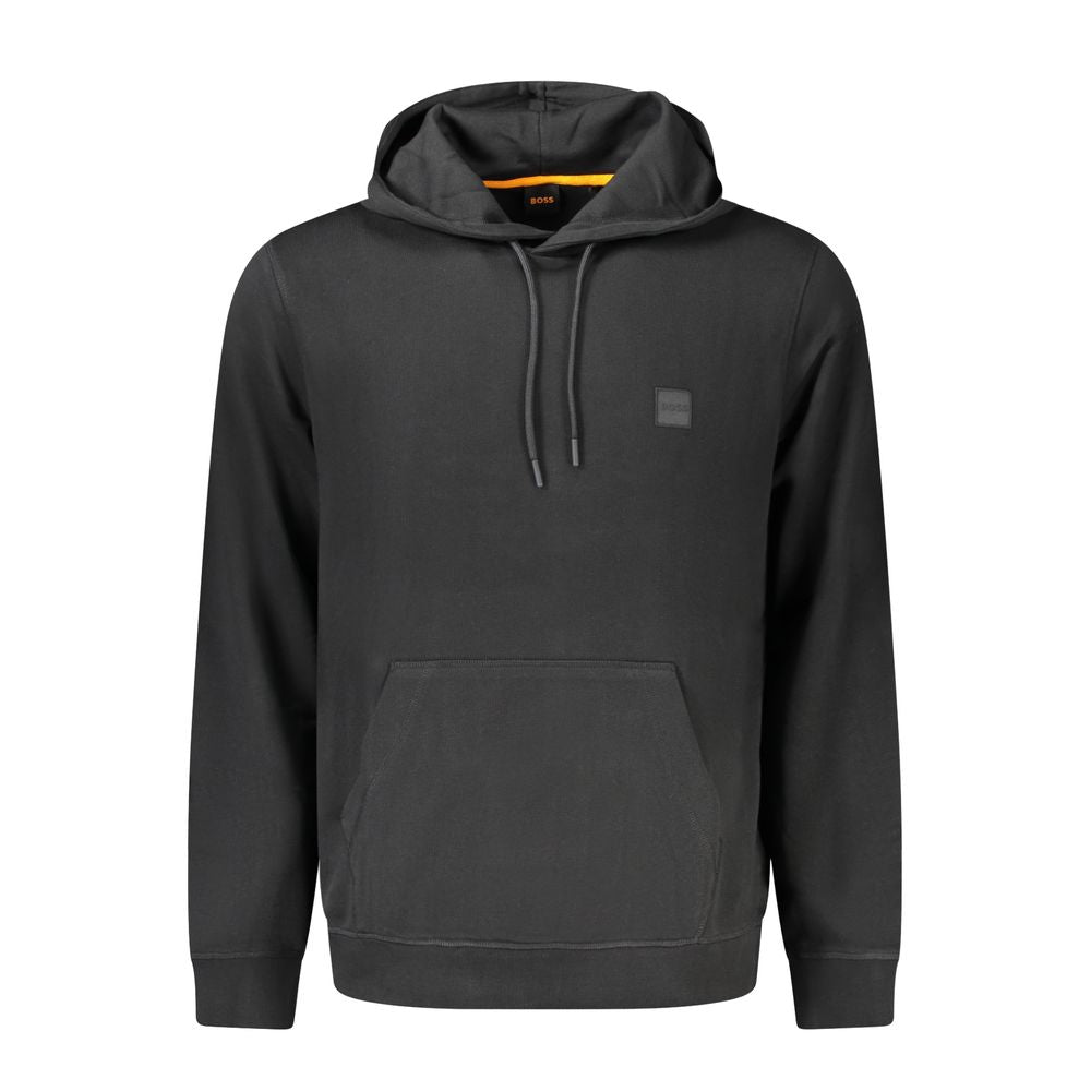 Hugo Boss Black Cotton Men's Hooded Sweatshirt Hugo Boss