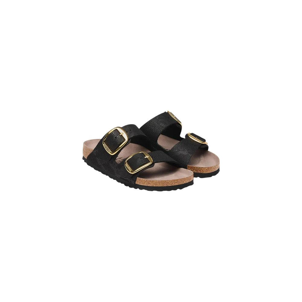 Birkenstock Black Synthetic Flat Sandals