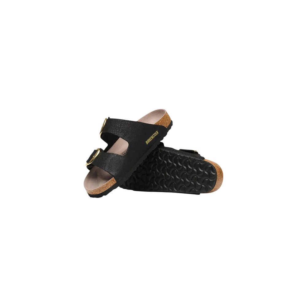 Birkenstock Black Synthetic Flat Sandals