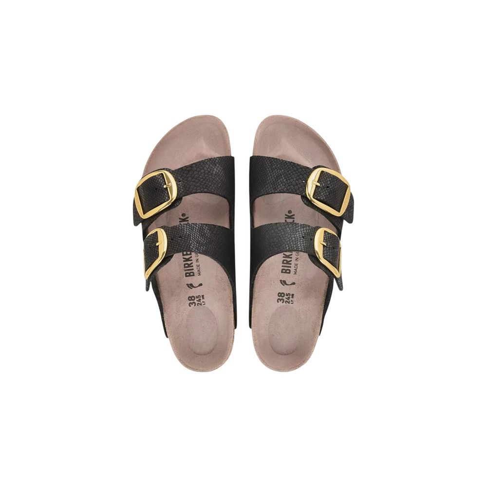 Birkenstock Black Synthetic Flat Sandals