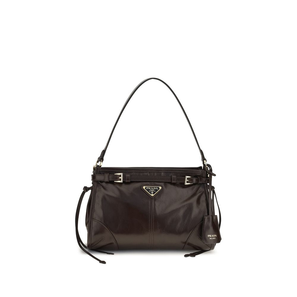 Prada Brown Calf Leather Bos Taurus Handbag