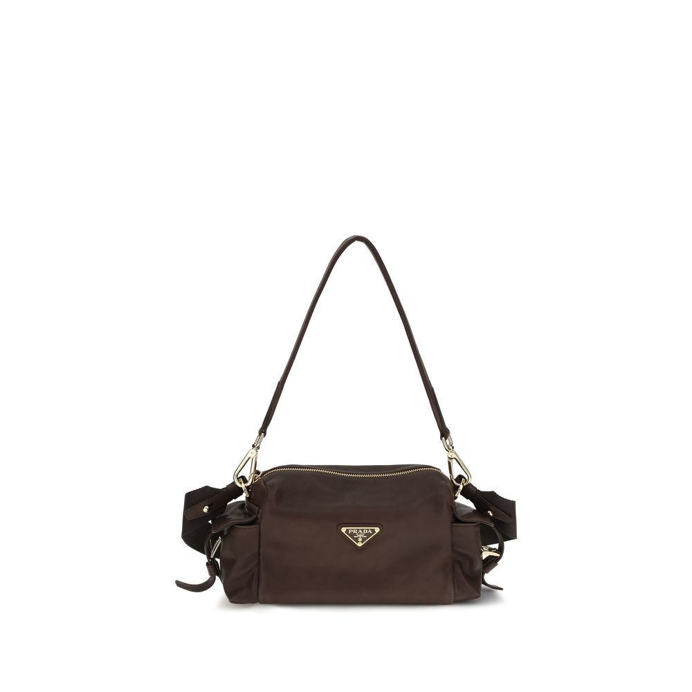 Prada Brown Napa Leather / Calf Bos Taurus Shoulder Bag