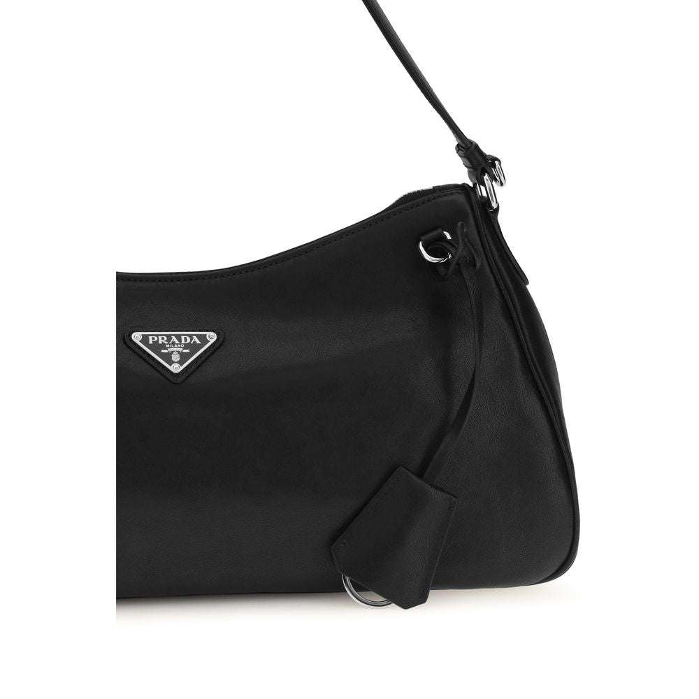 Prada Black Calf Leather Bos Taurus Shoulder Bag Prada