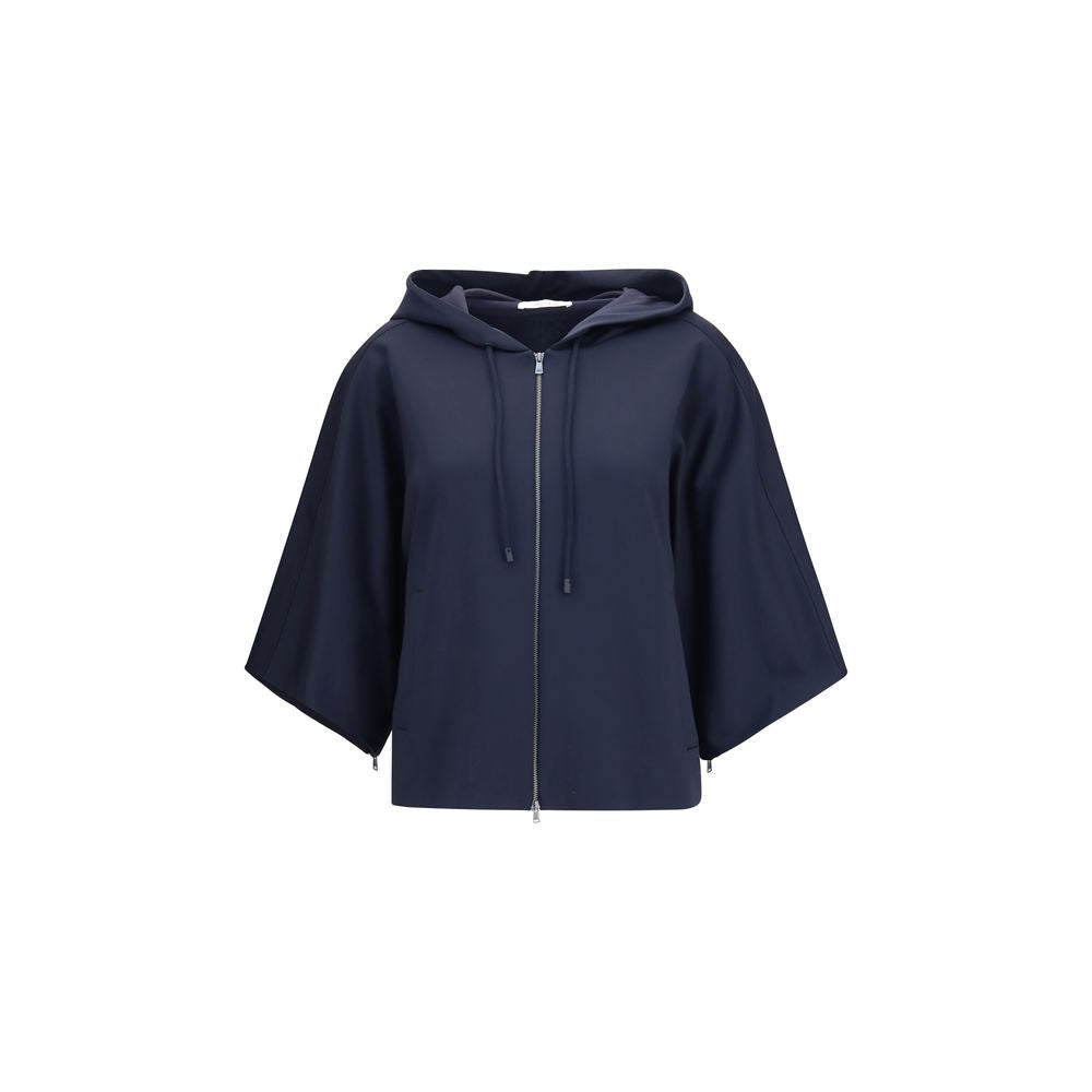 Max Mara Blue Polyamide Sweatshirt Max Mara