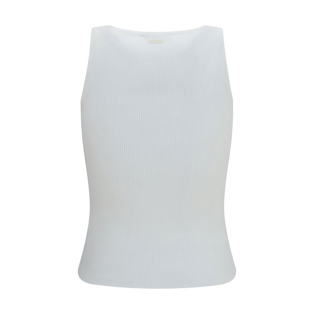 Max Mara White Viscose Tank Tops