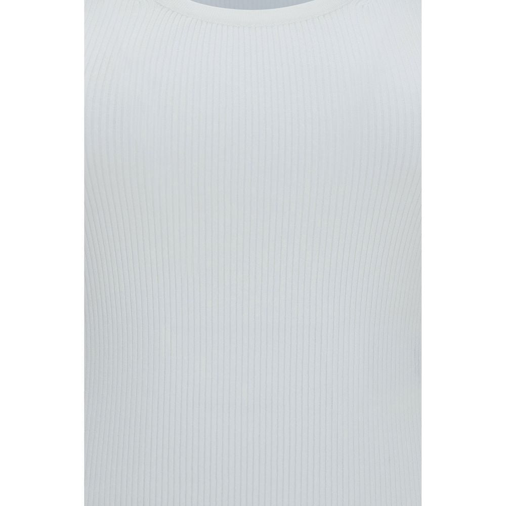 Max Mara White Viscose Tank Tops