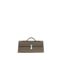 Savette Brown Calf Leather Bos Taurus Clutch Bag