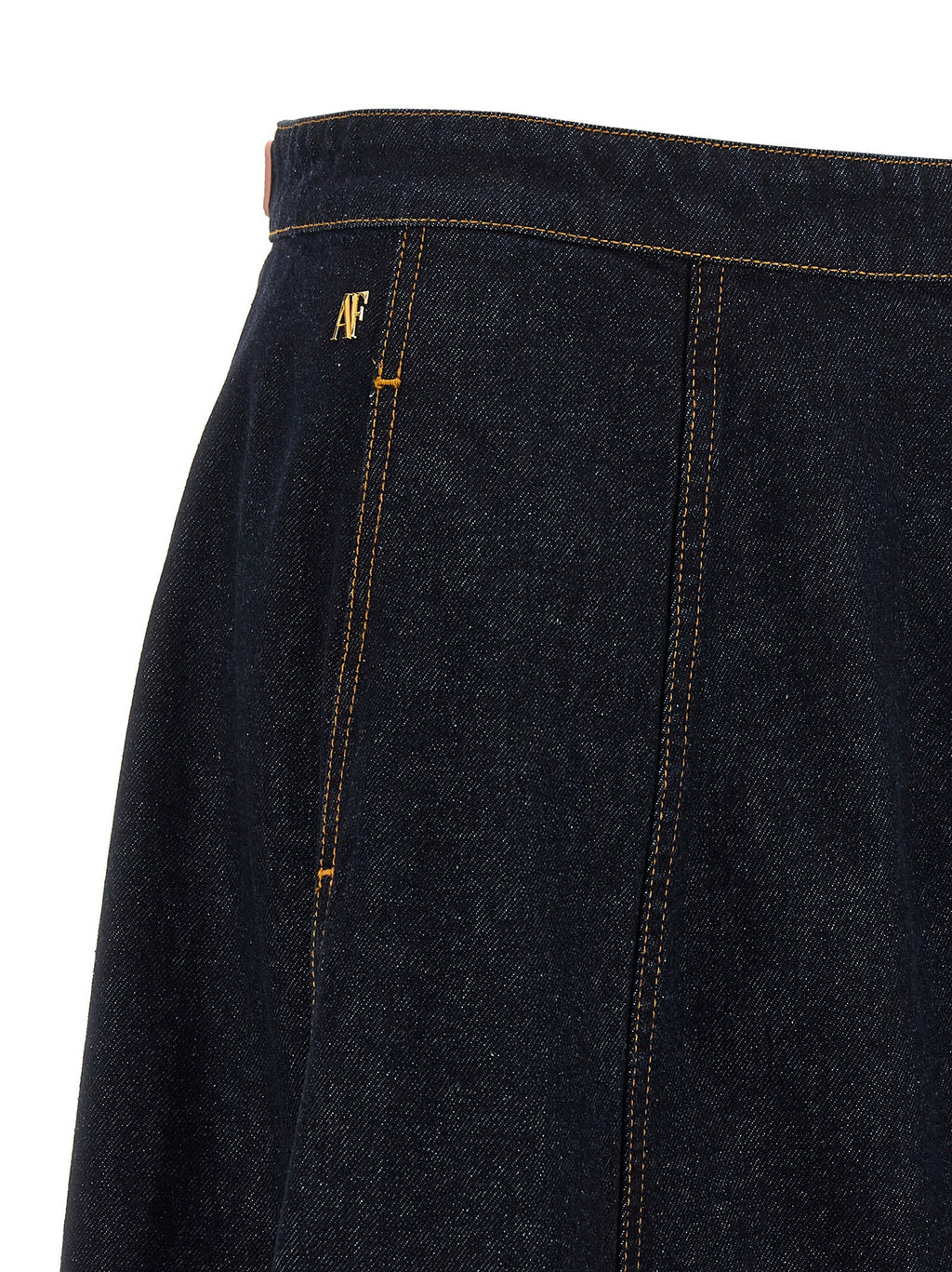 Alberta Ferretti Blue Cotton Mini Skirt