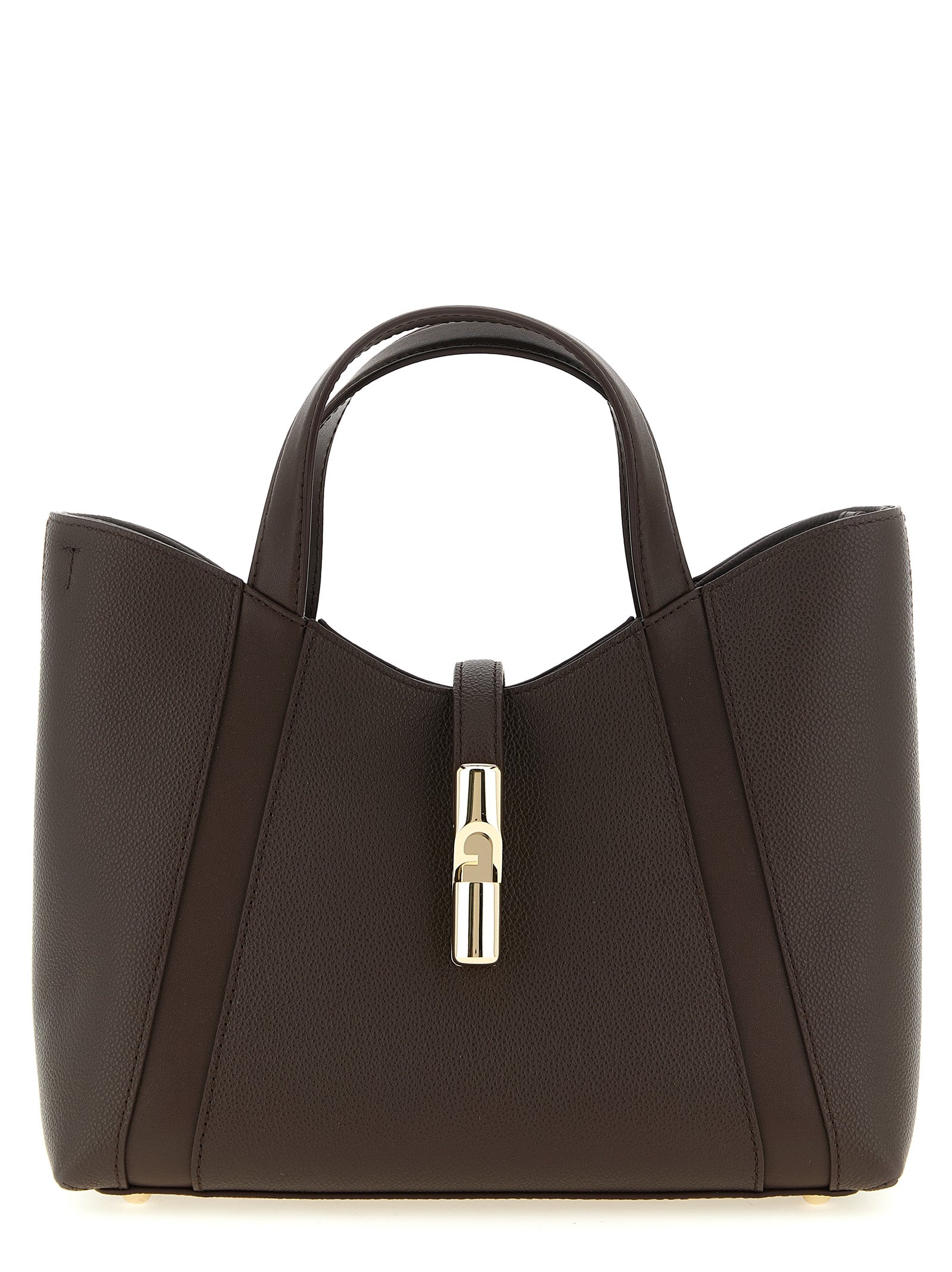 Furla Brown Calfskin Tote Bag