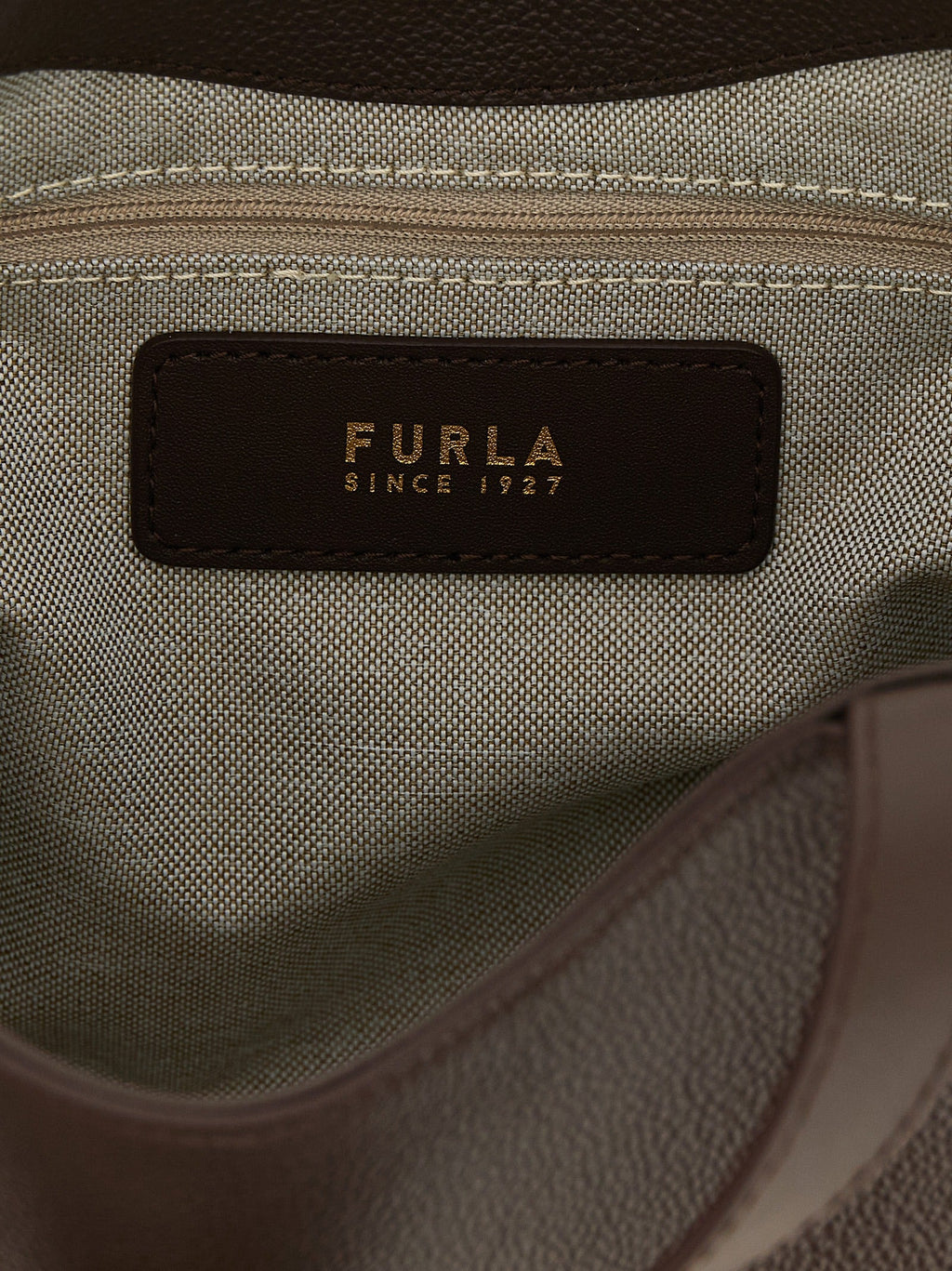 Furla Brown Calfskin Tote Bag