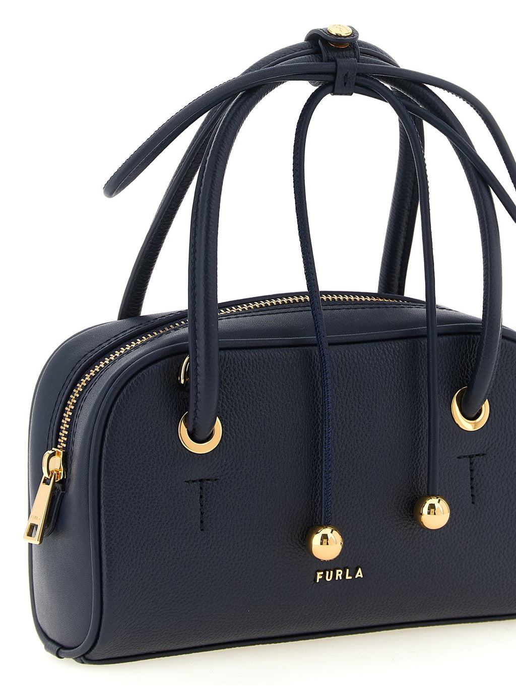 Furla Blue Calfskin Handbag