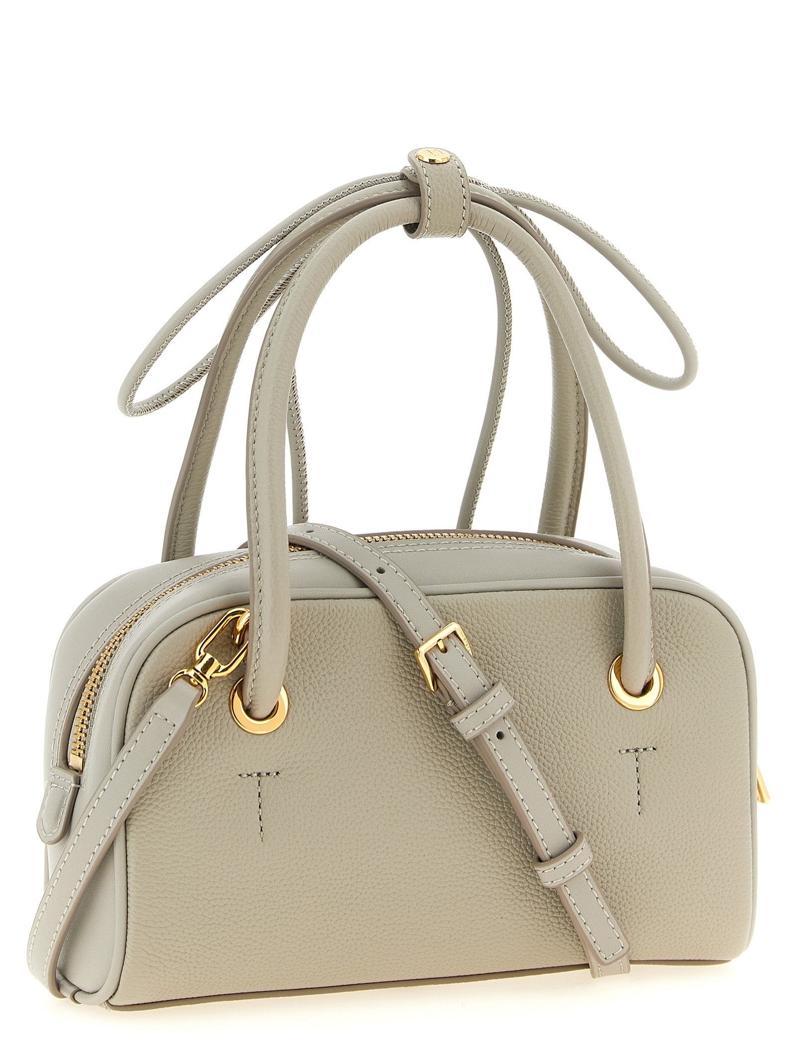 Furla Gray Calfskin Handbag