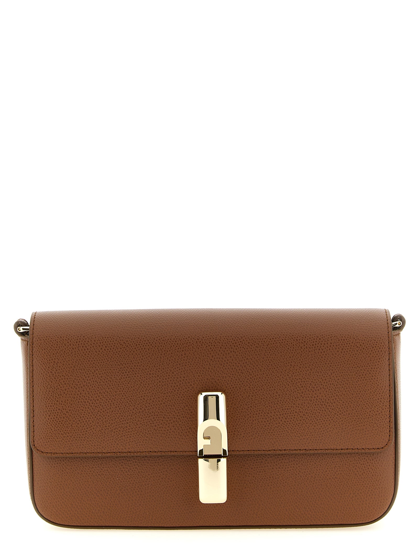 Furla Brown Calfskin Crossbody Bag