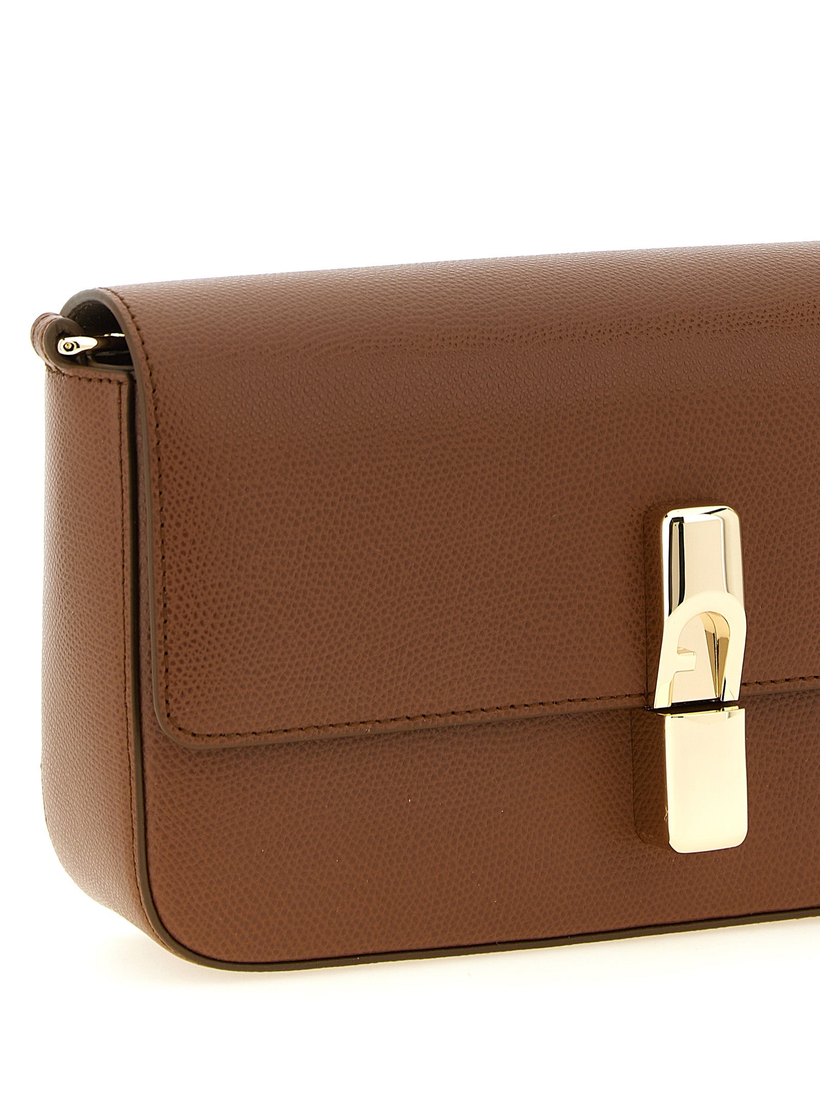 Furla Brown Calfskin Crossbody Bag