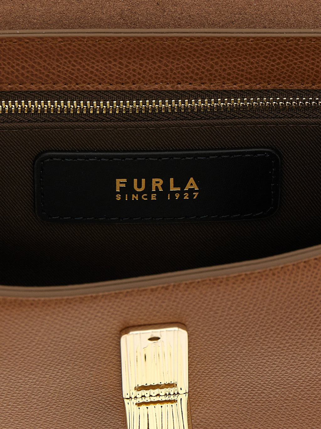 Furla Brown Calfskin Crossbody Bag