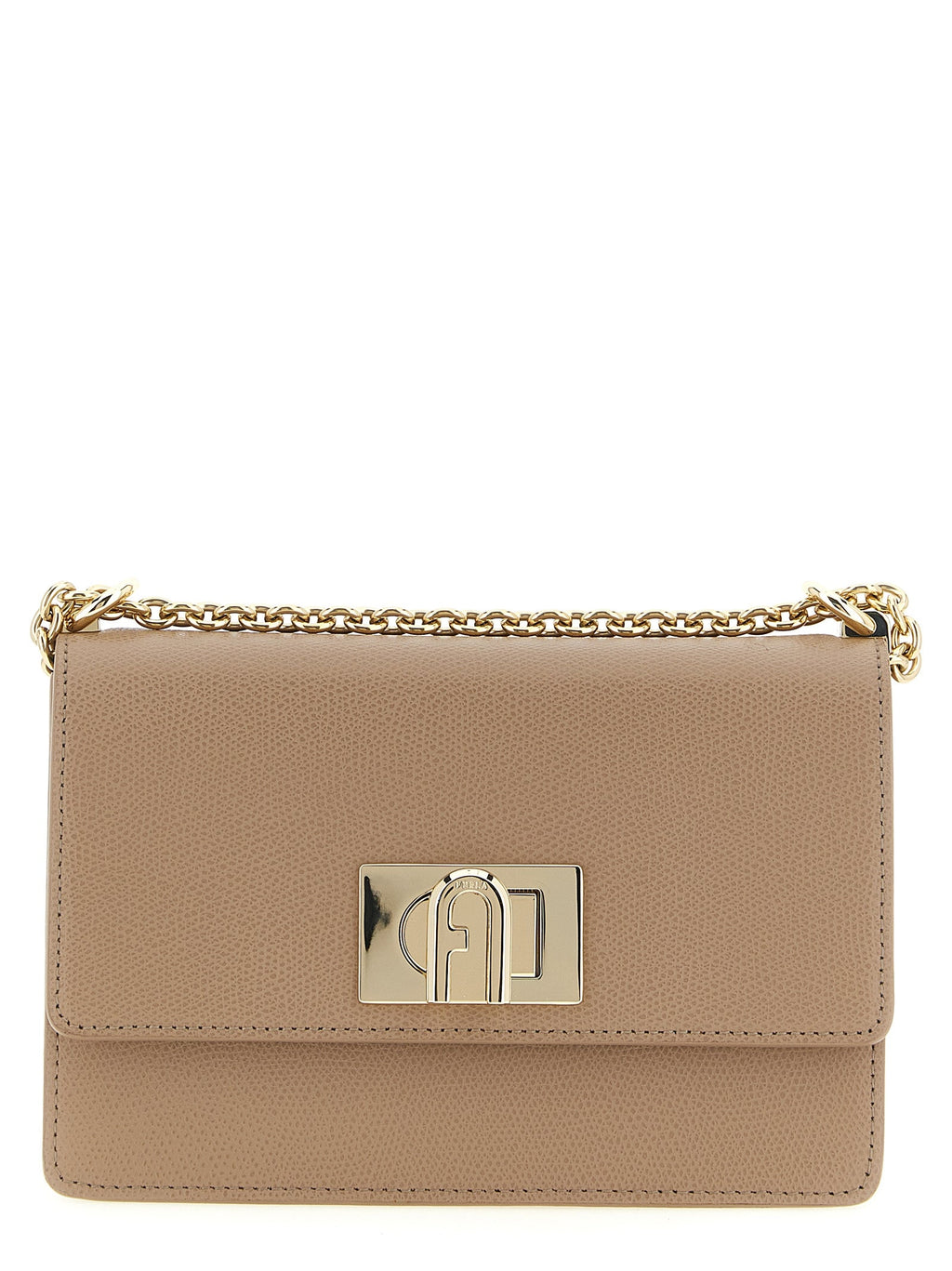 Furla Beige Calfskin Crossbody Bag Furla