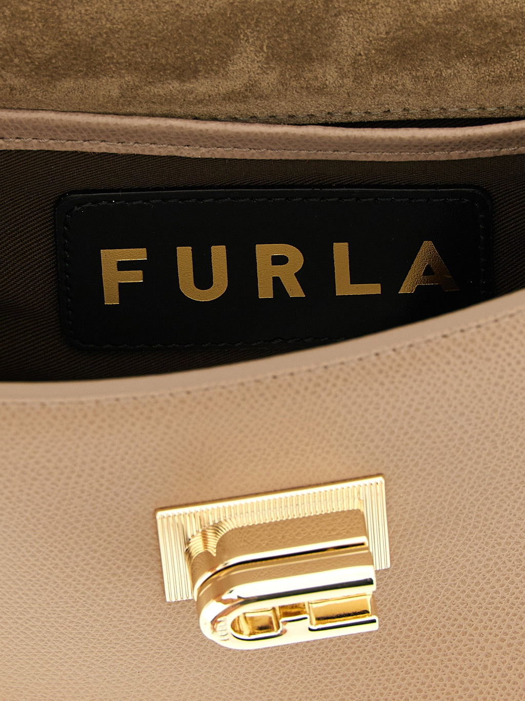 Furla Beige Calfskin Crossbody Bag Furla