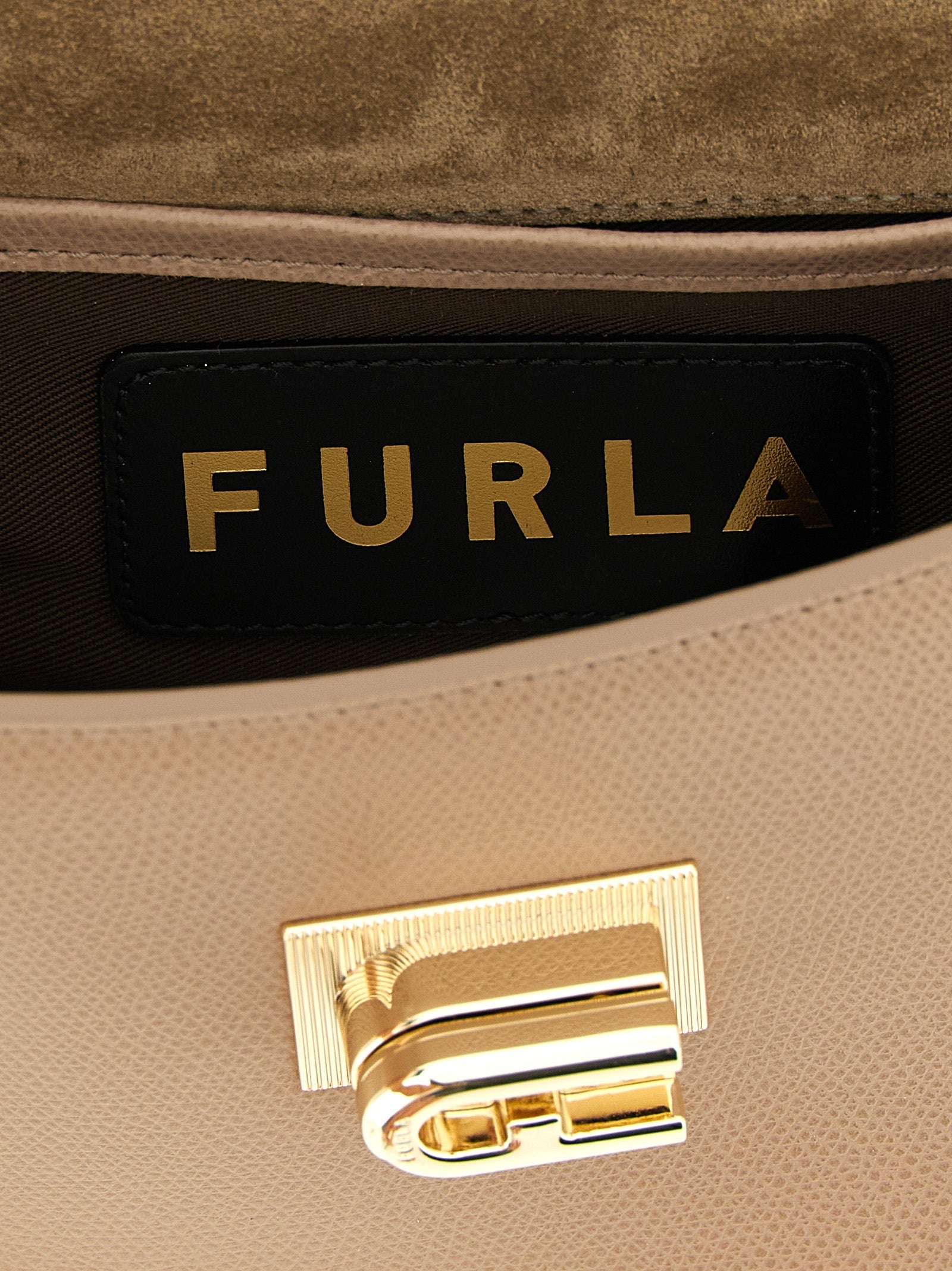 Furla Beige Calfskin Crossbody Bag Furla