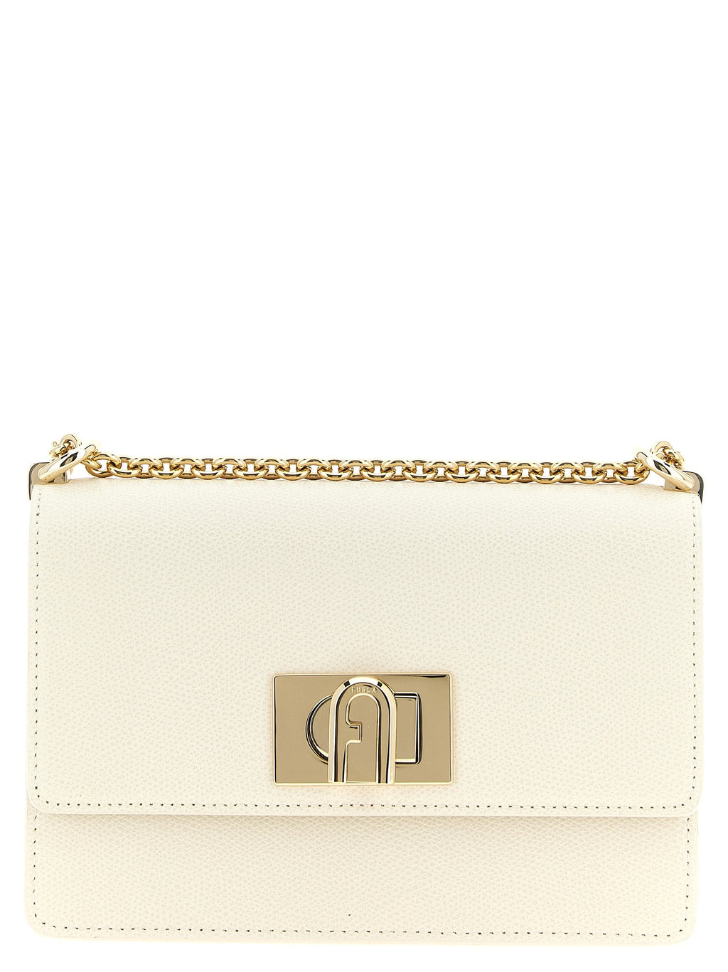 Furla White Calfskin Crossbody Bag