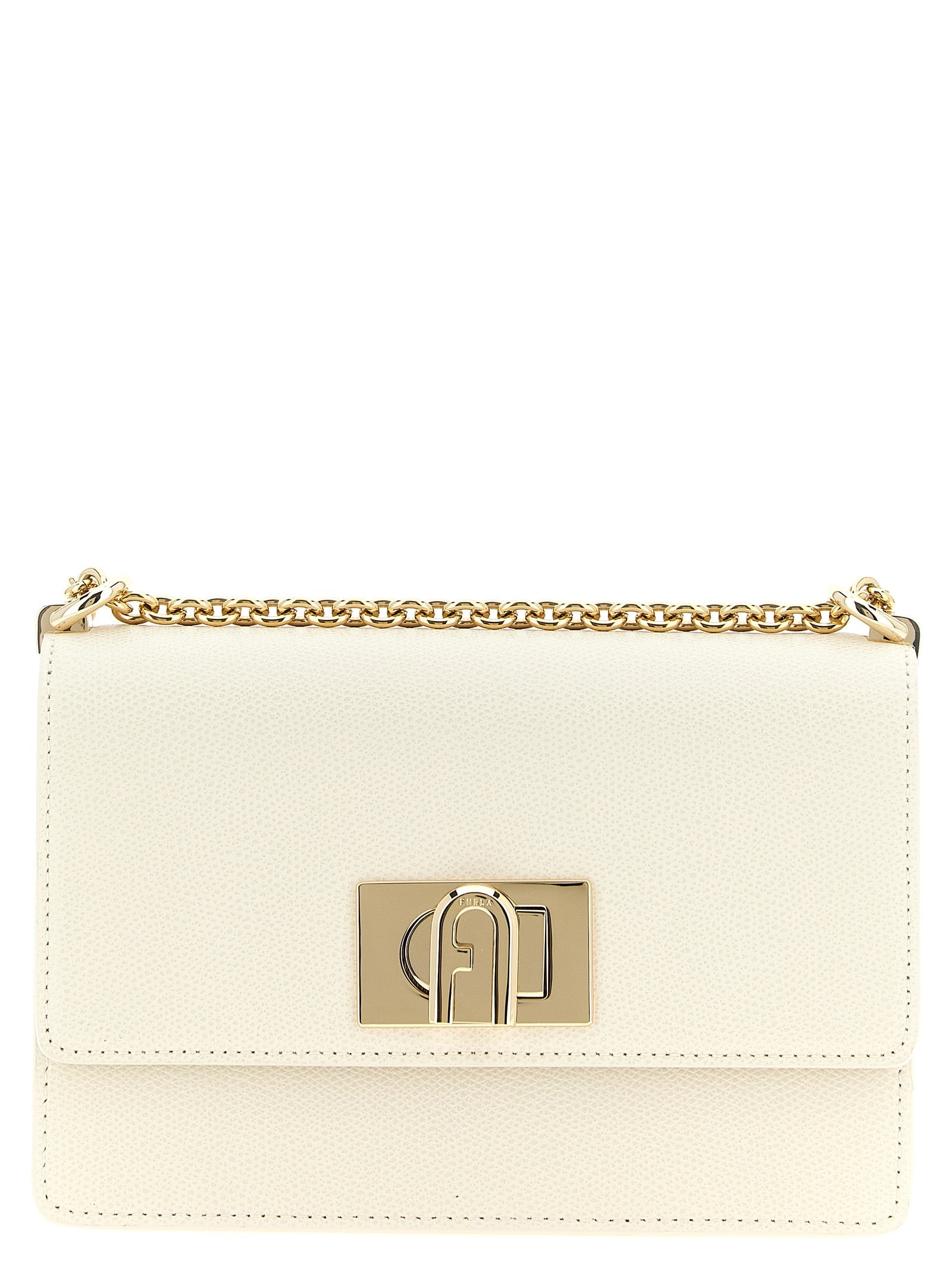Furla White Calfskin Crossbody Bag