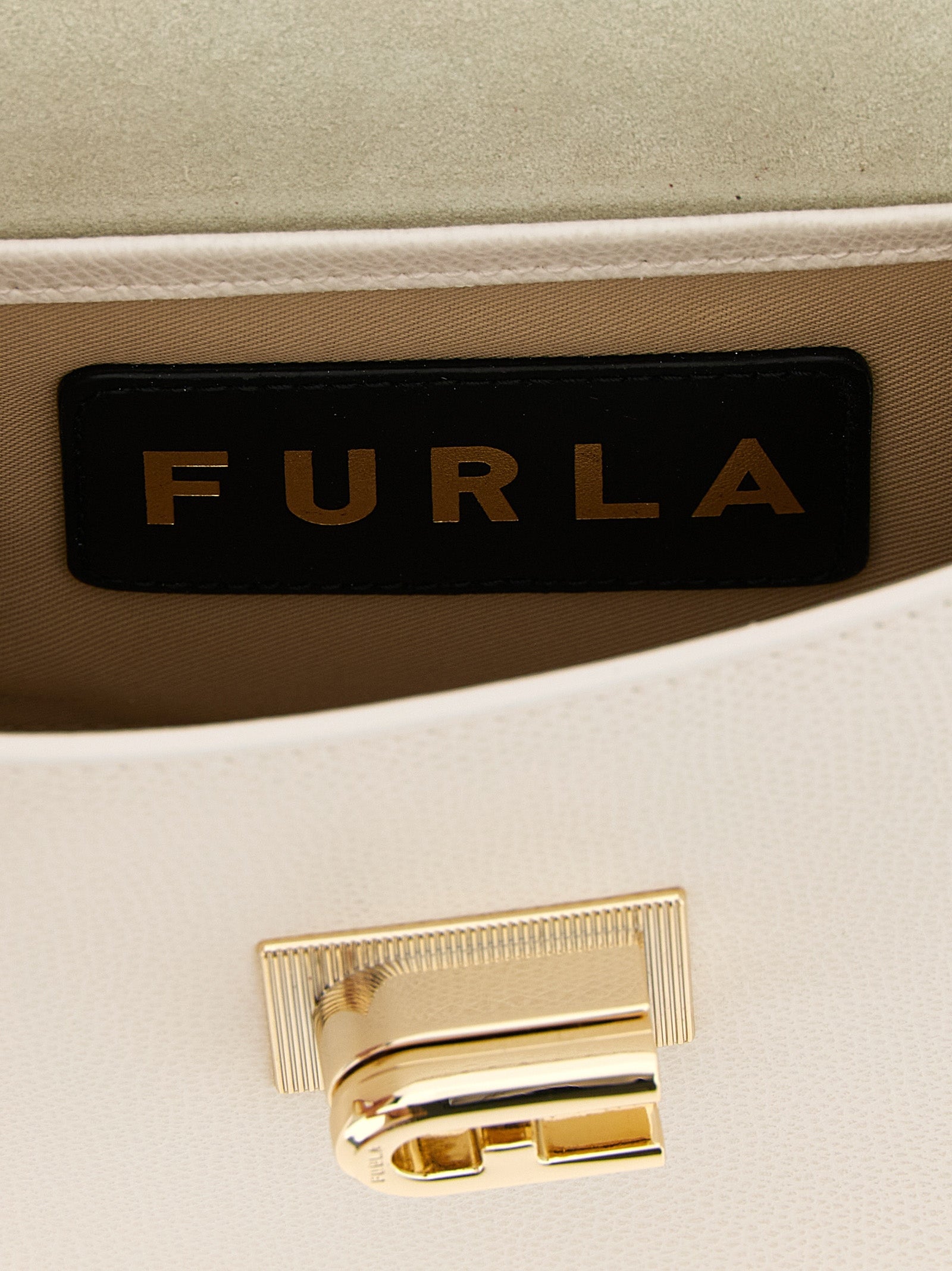 Furla White Calfskin Crossbody Bag