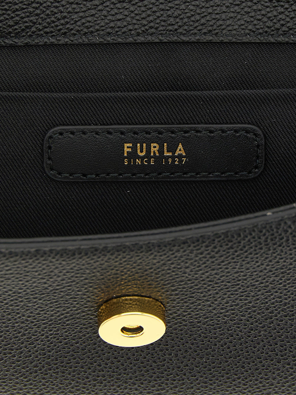 Furla Black Calfskin Handbag