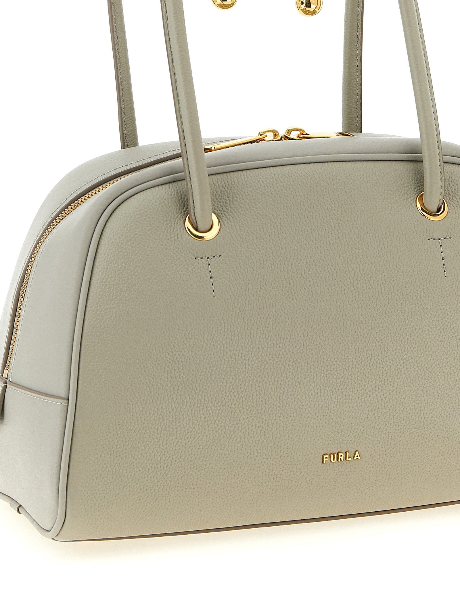 Furla Gray Calfskin Handbag Furla