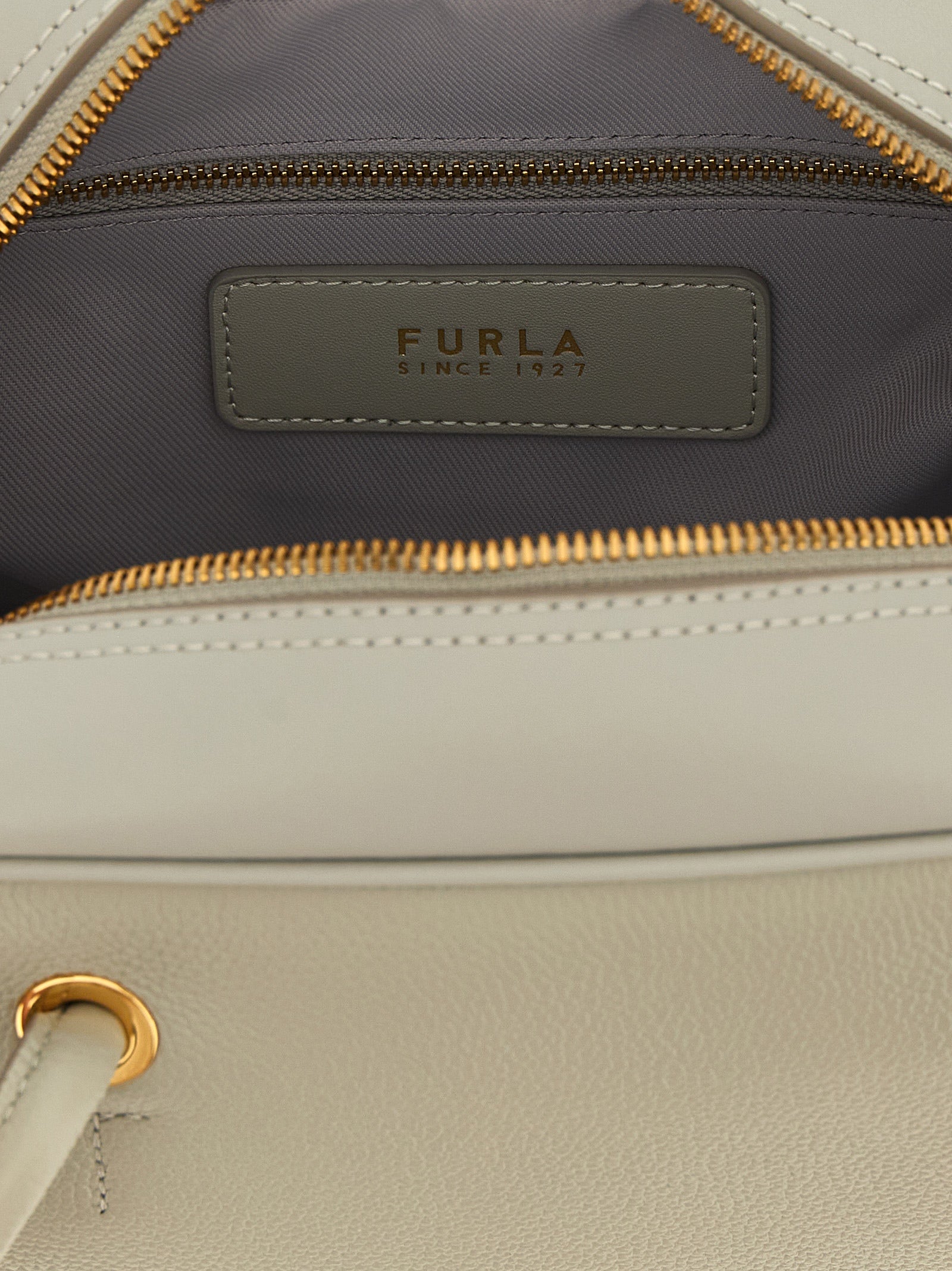 Furla Gray Calfskin Handbag Furla