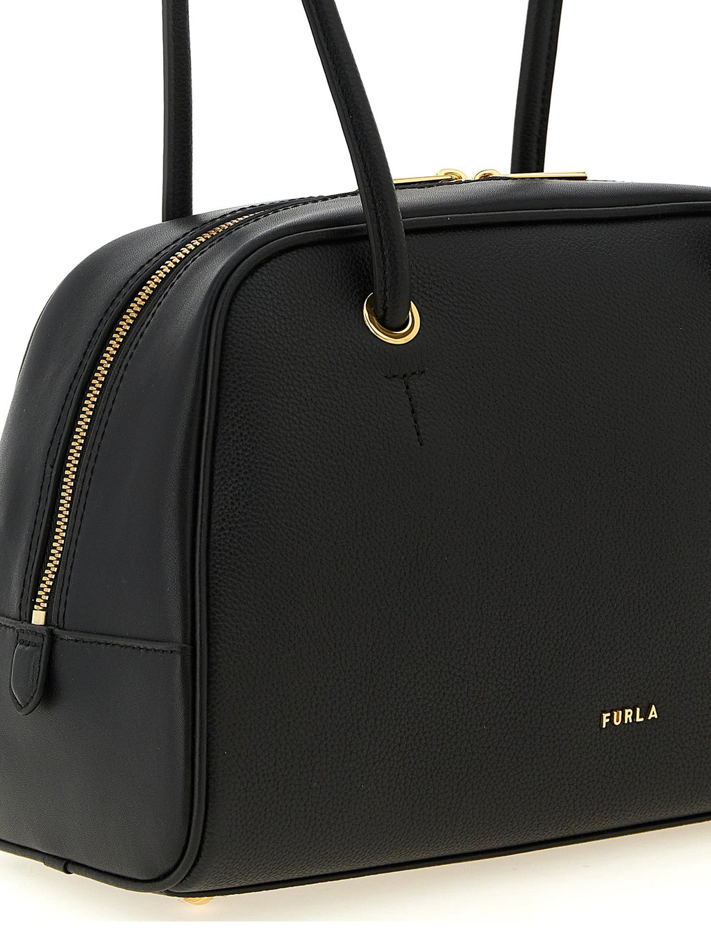 Furla Black Calfskin Handbag