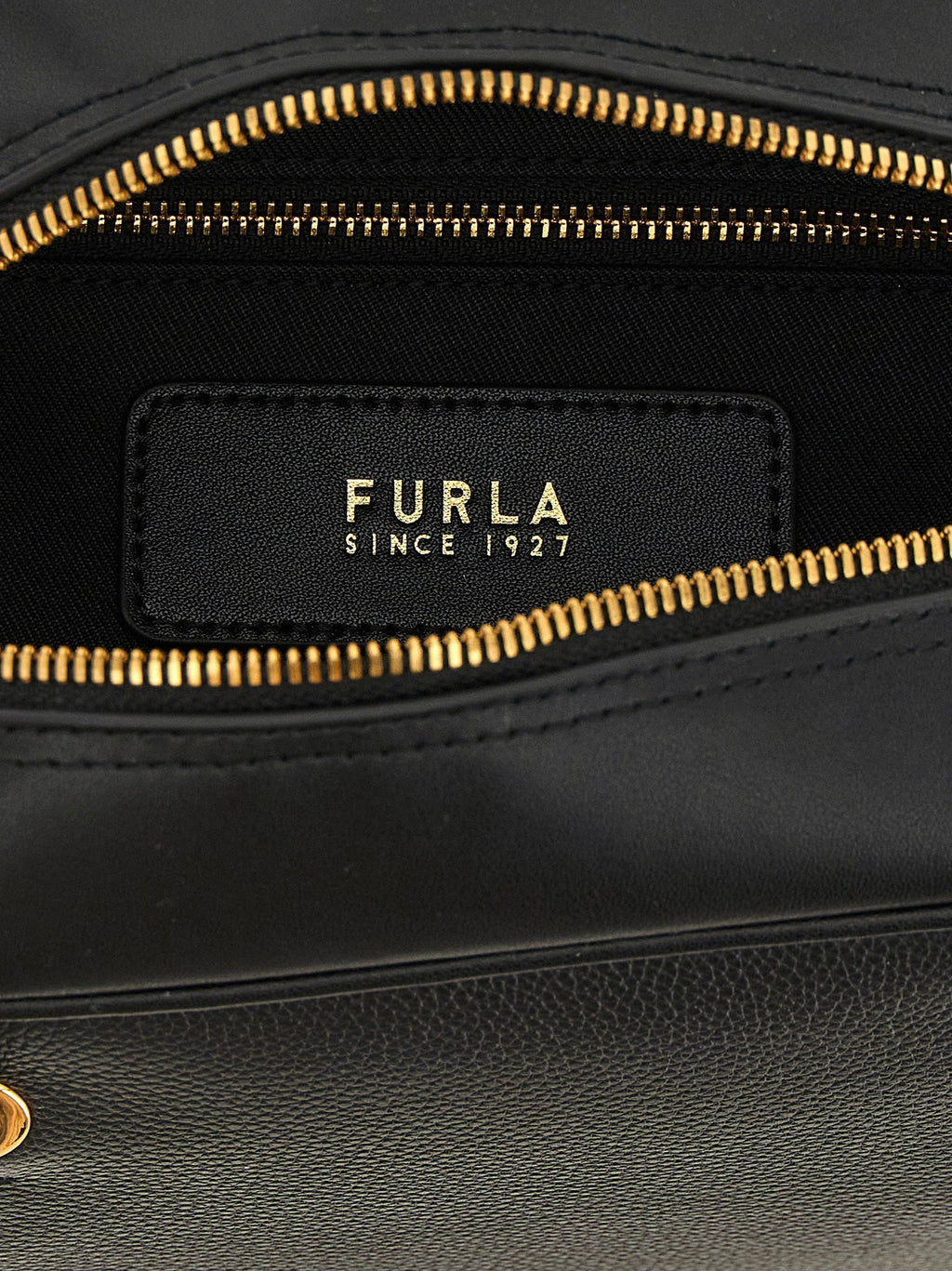Furla Black Calfskin Handbag